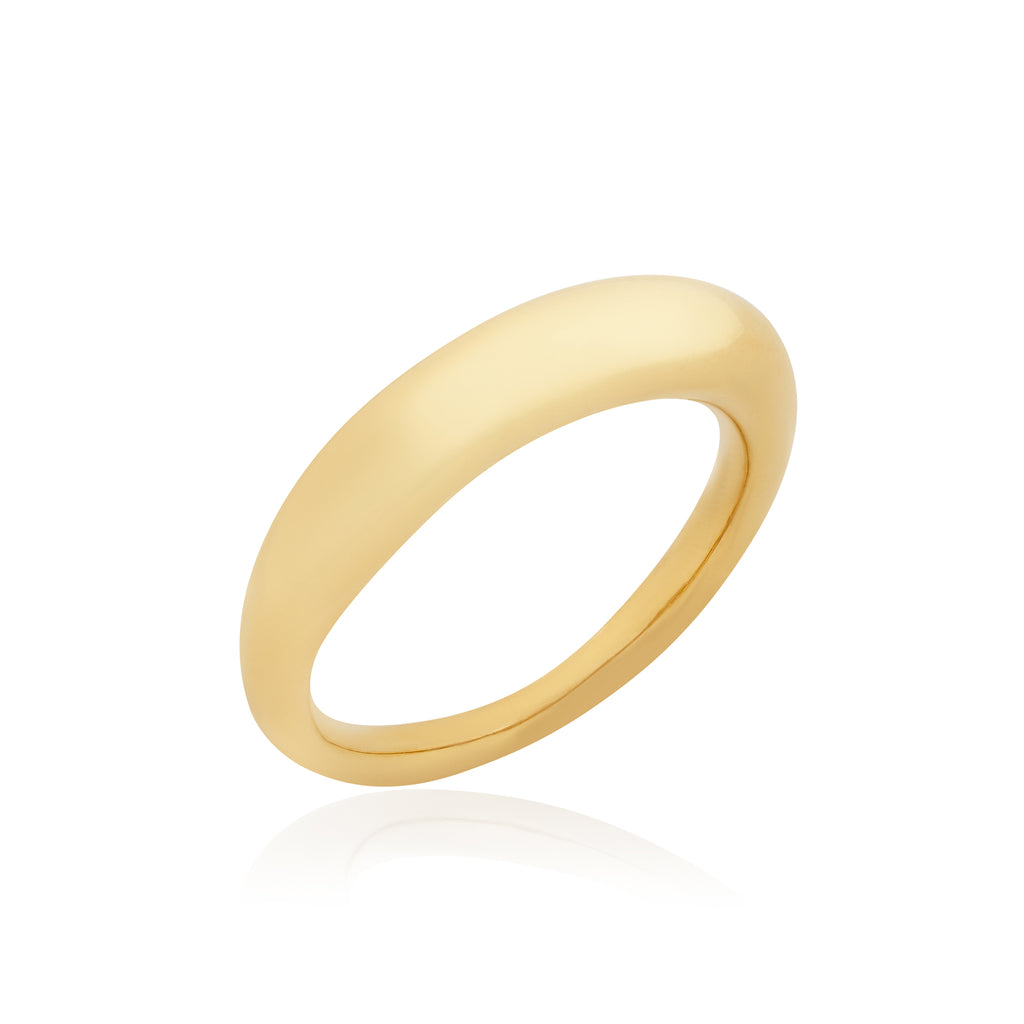 Orb Ring 18ct,18k Gold Plated Silver sacred  ring Halo