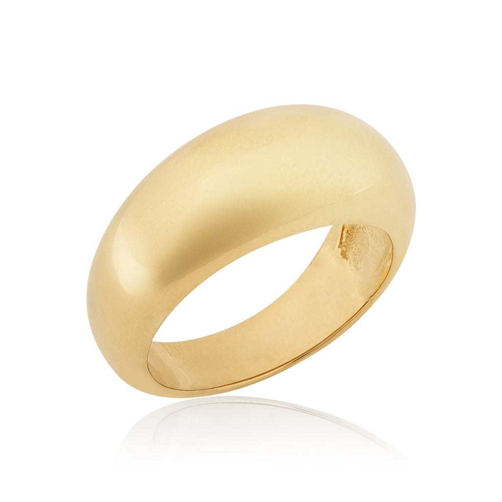 Orb II Ring 18ct,18k Gold Plated Silver sacred ring Halo